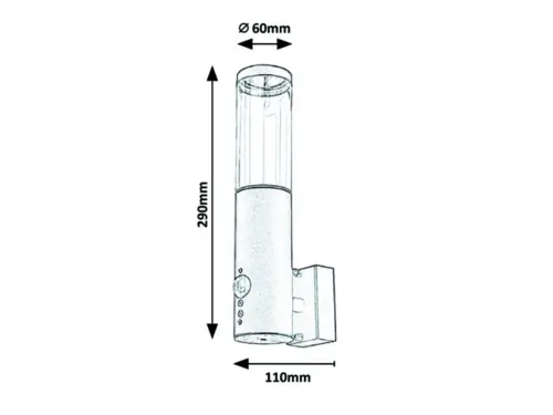Záhradné svietidlo Rabalux 7915 1x7W GU10 230V IP44, senzor